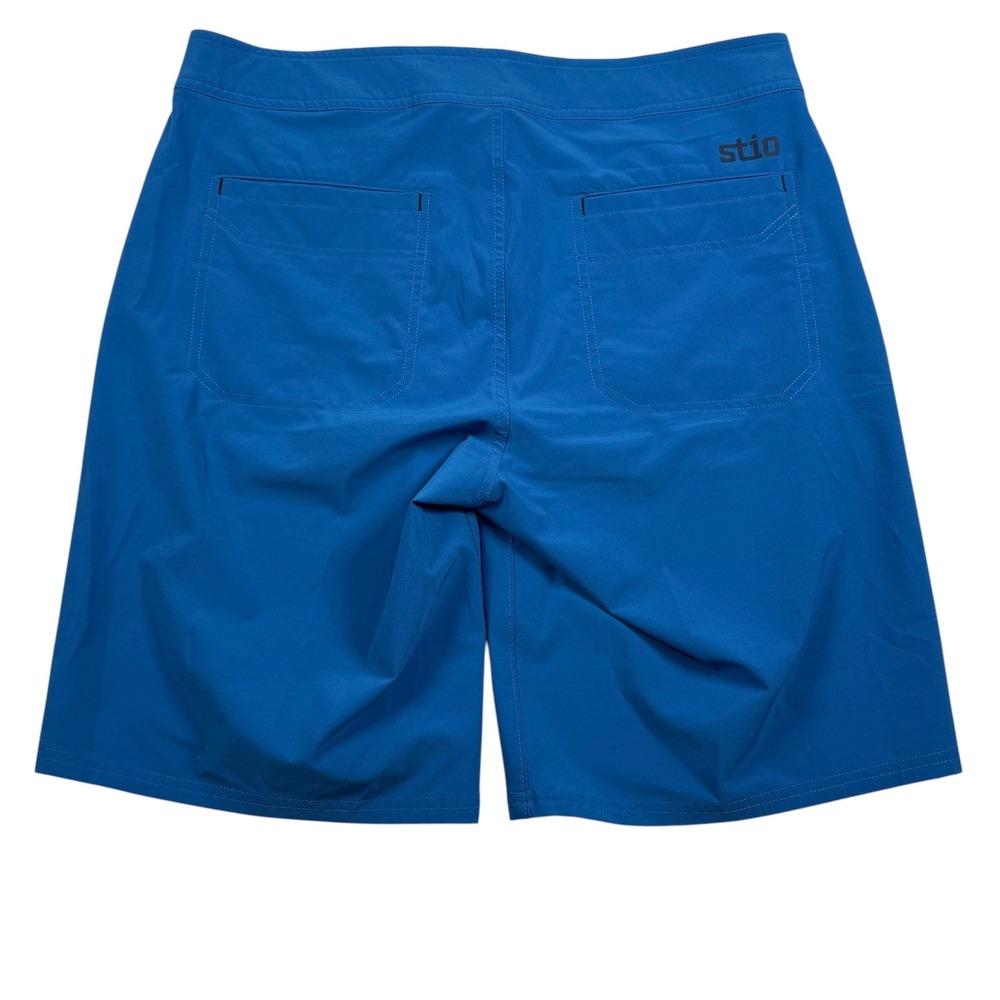 Stio CFS Board Shorts Mens 36 Blue Stretch Quick Dry Hiking Swim 2330 - Picture 2 of 7